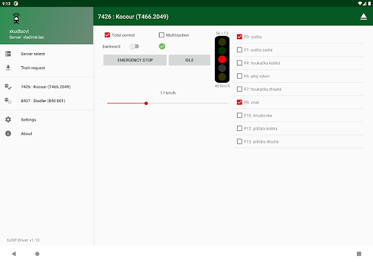 hJOPandroidDriver train controller for tablets